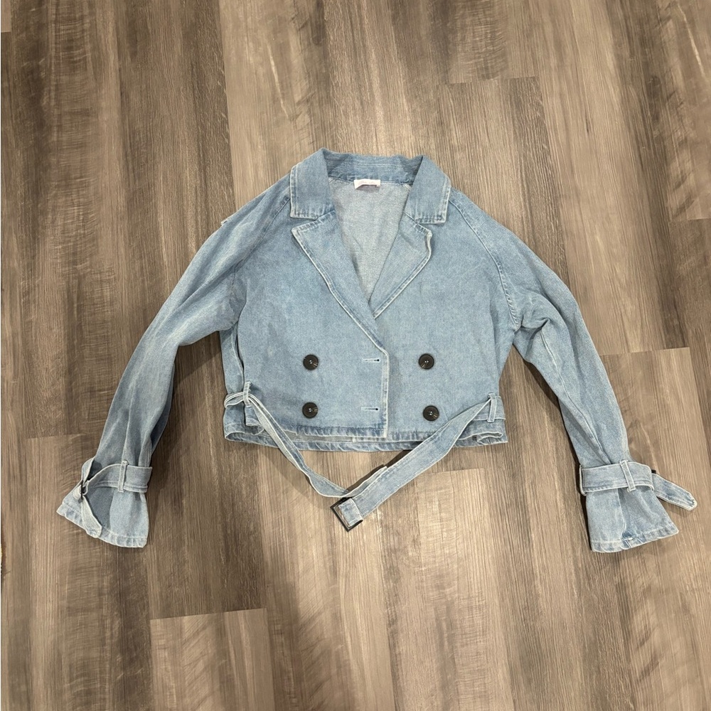 Pink Lily Light Blue Denim Jacket
